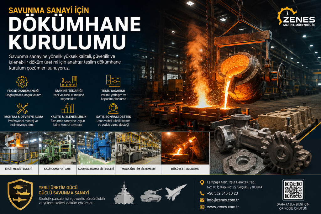Savunma Sanayi İçin Dökümhane Kurulumu
